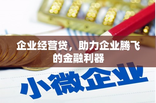 水富企业经营贷，助力企业腾飞的金融利器