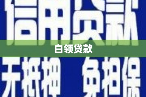 双牌白领贷款