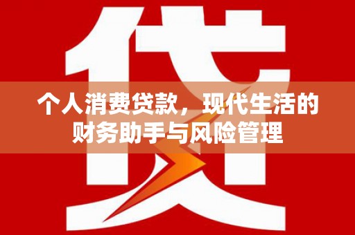 新邱个人消费贷款，现代生活的财务助手与风险管理
