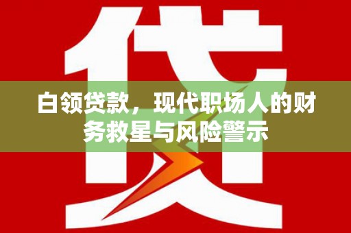 元宝白领贷款，现代职场人的财务救星与风险警示
