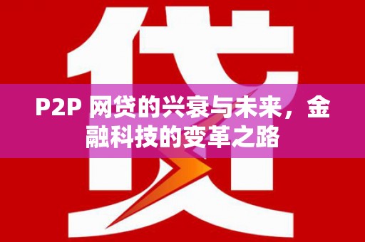 沁阳P2P 网贷的兴衰与未来，金融科技的变革之路