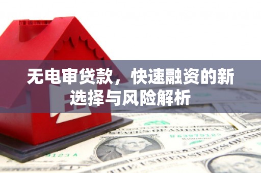 晋江无电审贷款，快速融资的新选择与风险解析
