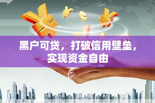 叙永黑户可贷，打破信用壁垒，实现资金自由