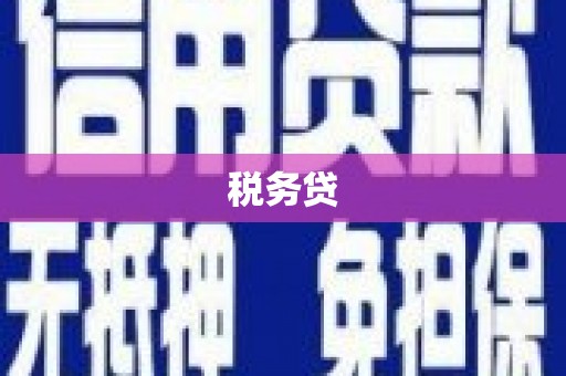 新余税务贷