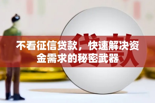涉县不看征信贷款，快速解决资金需求的秘密武器