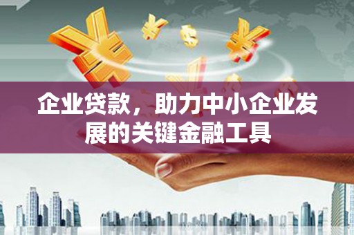 大渡口企业贷款，助力中小企业发展的关键金融工具