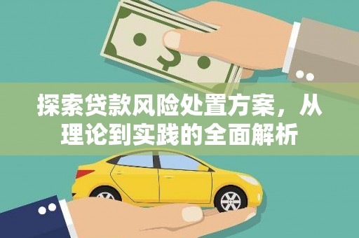南县探索贷款风险处置方案，从理论到实践的全面解析