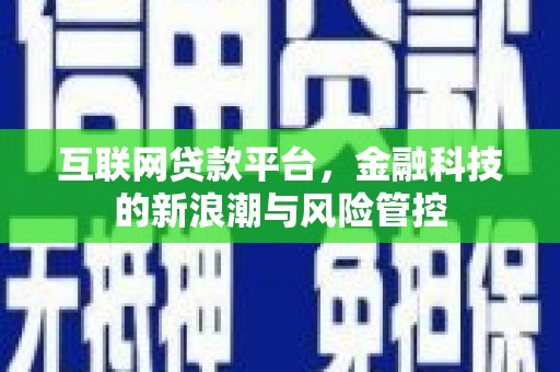 青山互联网贷款平台，金融科技的新浪潮与风险管控